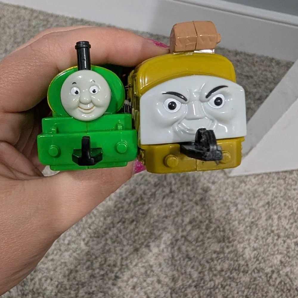Vintage 2000 Thomas and the Magic Railraod Subway Toys - Percy and Diesel